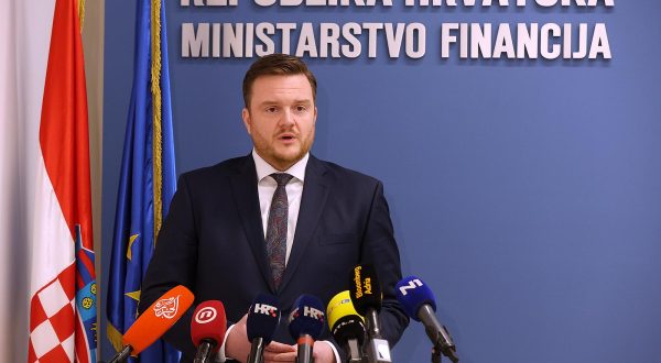 28.02.2023., Zagreb - Ministar financija Marko Primorac dao je izjavu u Ministarstvu financija. Photo: Goran Stanzl/PIXSELL