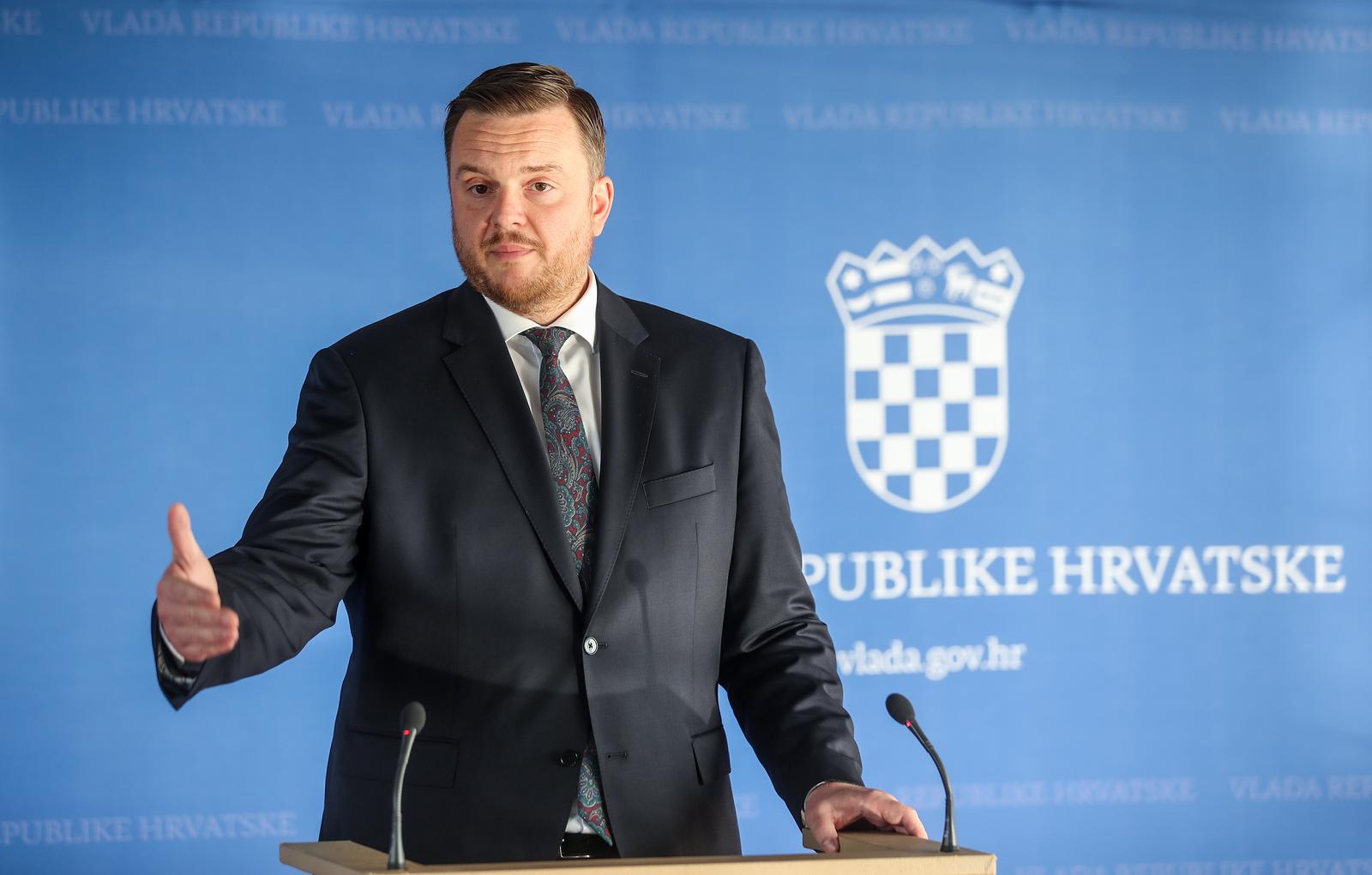 30.06.2023.., Zagreb - U Nacionalnoj sveucilisnoj knjiznici odrzana sjednica Vlade RH. Nakon sjednice ministar financija Marko Primorac dao je izjavu za medije.
  
 Photo: Slavko Midzor/PIXSELL