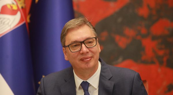 30, July, 2023, Belgrade - Official visit of the President of the Republic of Uganda, Yoweri Kaguta Museveni, to the Republic of Serbia -  meeting between the President of the Republic of Serbia and the President of the Republic of Uganda. Aleksandar Vucic. Photo: Milos Tesic/ATAImages

30, jul, 2023, Beograd - Zvanicna poseta  predsednika Republike Ugande Joveri Kagutu Musevenija Republici Srbiji - ceremonija svecanog doceka ispred Palate Srbija. Photo: Milos Tesic/ATAImages Photo: Milos Tesic/ATA Images/PIXSELL