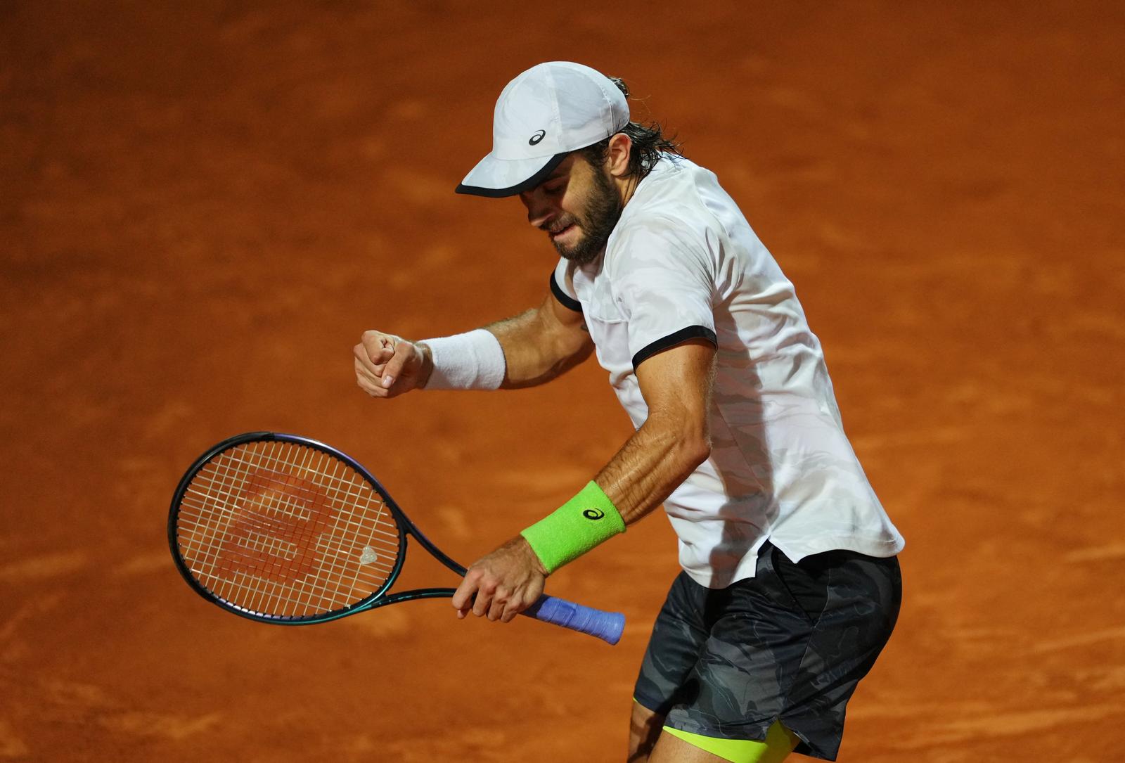 Tennis - Italian Open - Foro Italico, Rome, Italy - May 18, 2023 Croatia's Borna Coric reacts during his quarter final match against Greece's Stefanos Tsitsipas REUTERS/Aleksandra Szmigiel Photo: ALEKSANDRA SZMIGIEL/REUTERS