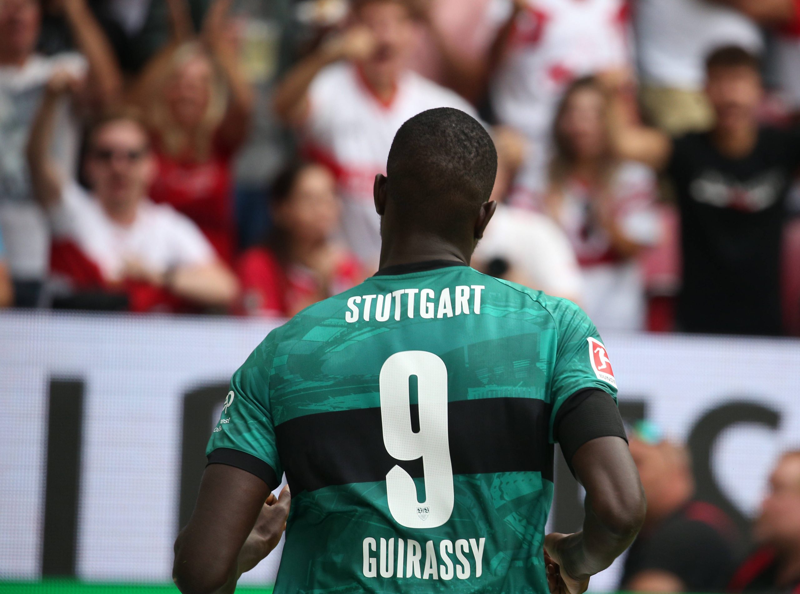 Serhou Guirassy 9, VfB Stuttgart 16.09.2023, Fußball, 1. Bundesliga, 1. FSV Mainz 05 - VfB Stuttgart, 4. Spieltag, Saison 2023/24, MEWA Arena, Mainz, Deutschland, zmdz, ** DFB & DFL regulations prohibit any use of photographs as image sequences and/or quasi-video. ** 1. FSV Mainz 05 - VfB Stuttgart *** Serhou Guirassy 9, VfB Stuttgart 16 09 2023, Football, 1 Bundesliga, 1 FSV Mainz 05 VfB Stuttgart, 4 Matchday, Season 2023 24, MEWA Arena, Mainz, Germany, zmdz, DFB DFL regulations prohibit any use of photographs as image sequences and or quasi video 1 FSV Mainz 05 VfB Stuttgart