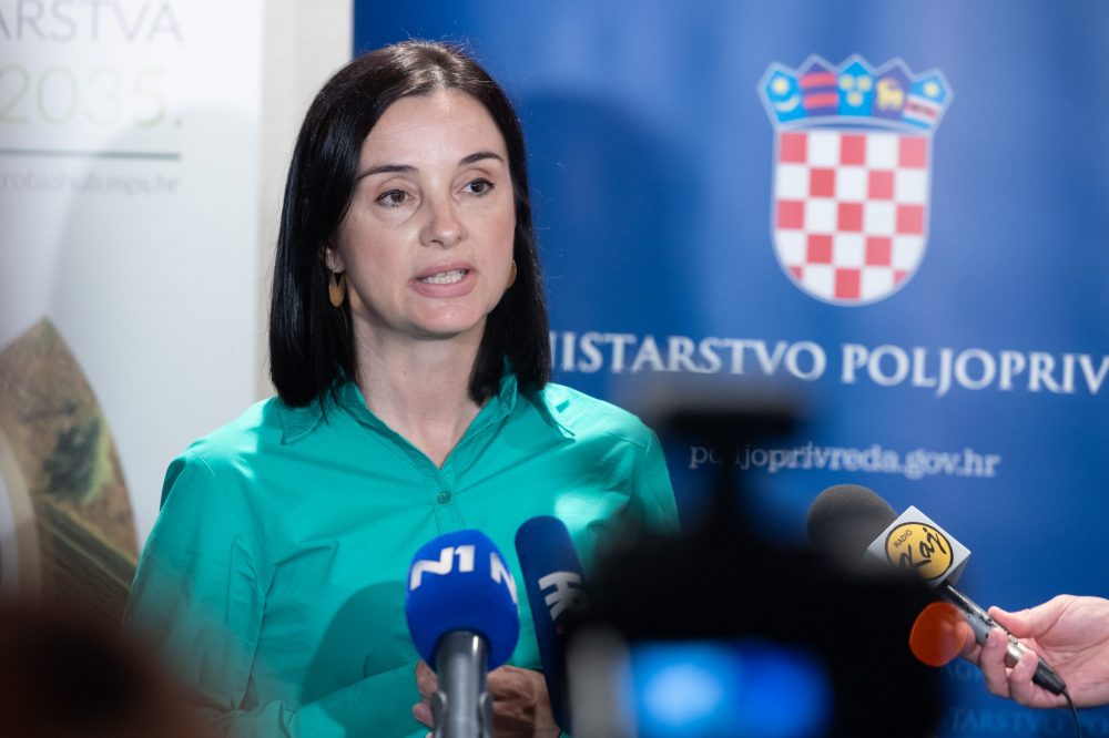 Zagreb, 11.09.2023. - Predstavljanje nacrta Strategije biogospodarstva do 2035. godine.
Na fotografiji Marija Vučković.
foto HINA/ Edvard ŠUŠAK/ es