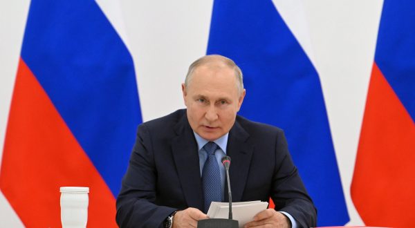 epa10870527 Russian President Vladimir Putin chairs a meeting of the Russian Military-Industrial Commission in Izhevsk, Udmurt Republic, Russia, 19 September 2023. According to the Kremlin, the meeting discussed, among other topics, the drafting process for the 2025â€“2034 State Armament Programme, and Putin noted that the need for weapons, military and special equipment have increased significantly, in connection with the current situation.  EPA/MAKSIM BLINOV/KREMLIN / POOL MANDATORY CREDIT