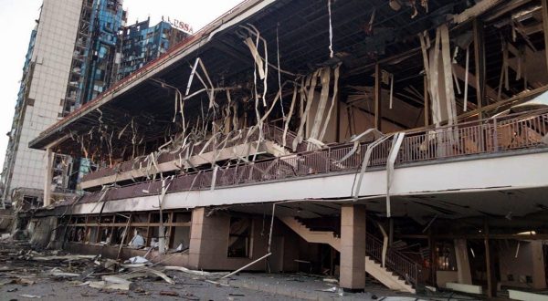 epa10882182 A handout photo made available by the Ukrainian Defense Forces of the South, shows the damages after a rocket hit a hotel at the Sea Station in the southern Ukrainian city of Odesa, Ukraine, 25 September 2023. According to Ukrainian First Deputy Prime Minister and Economy Minister Yulia Svyrydenko on 25 September in her social media account, Odesa port infrastructure was hit by a massive drones and missiles attack overnight, resulting " in the destruction of grain facilities and significant damage to the seaport". Russian troops entered Ukrainian territory in February 2022, starting a conflict that has provoked destruction and a humanitarian crisis.  EPA/Defense Forces of the South/ HANDOUT  HANDOUT EDITORIAL USE ONLY/NO SALES