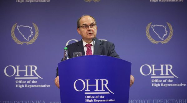 01.07.2023., Sarajevo, Bosna i Hercegovina - Visoki predstavnik u BiH Christian Schmidt odrzao je konferenciju za medije. Photo: Armin Durgut/PIXSELL