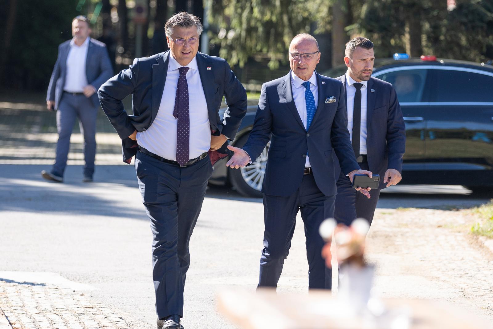 01.09.2022., Sopje - Hotel Visnjica, U povodu Dana Viroviticko-podravske zupanije, predsjednik Vlade Andrej Plenkovic sudjelovao je na svecanoj sjednici Zupanijske skupstine te zupanije. Photo: Davor Javorovic/PIXSELL