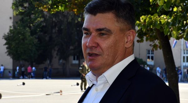 01.09.2023., Pozega - Predsjednik Republike i vrhovni zapovjednik oruzanih snaga Republike Hrvatske Zoran Milanovic sudjelovao je na svecanoj prisezi 39. narastaja rocnih vojnika na dragovoljnom vojnom osposobljavanju u vojarni "123. brigade HV". Photo: Ivica Galovic/PIXSELL