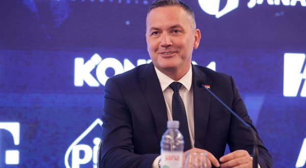 28.03.2023., Zagreb - Predsjenik Hrvatskog nogometnog saveza Marijan Kustic odrzao je konferenciju za medije nakon skupstine HNS-a. Photo: Luka Stanzl/PIXSELL