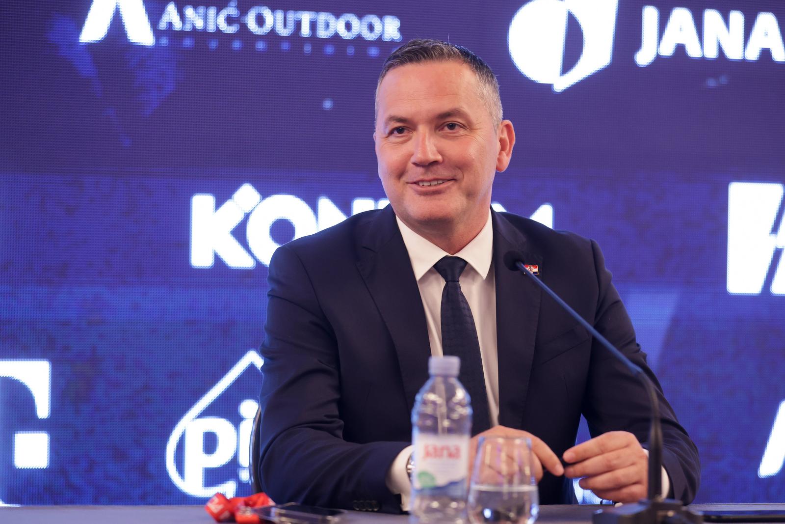 28.03.2023., Zagreb - Predsjenik Hrvatskog nogometnog saveza Marijan Kustic odrzao je konferenciju za medije nakon skupstine HNS-a. Photo: Luka Stanzl/PIXSELL
