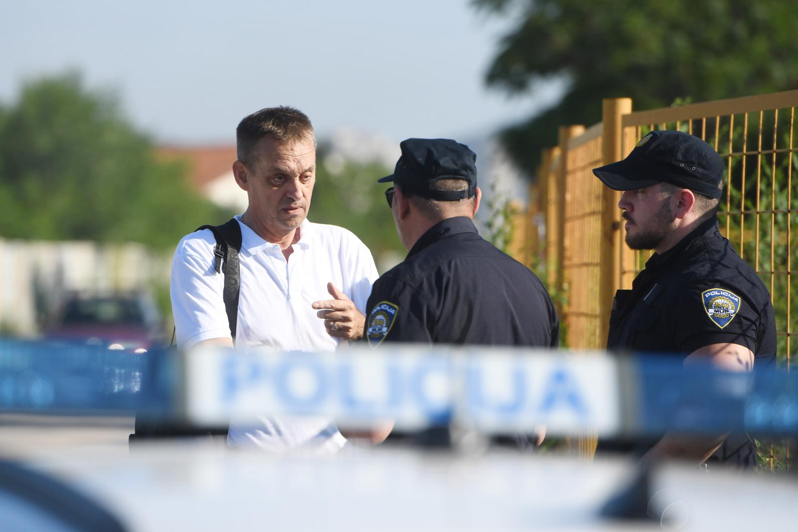 03.07.2023., Sibenik - Radnici blokirali  ulazak direktoru Robertu Miljkovicu   u tvrtku Cesta Sibenik. Robert Miljkovic. Photo: Hrvoje Jelavic/PIXSELL