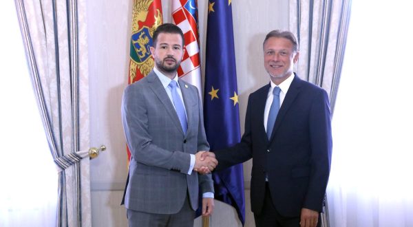 04.09.2023., Zagreb - Predsjednik Hrvatskoga sabora Gordan Jandrokovic primio je danas predsjednika Crne Gore Jakova Milatovica koji boravi u drzavnom posjetu Republici Hrvatskoj. Photo: Patrik Macek/PIXSELL