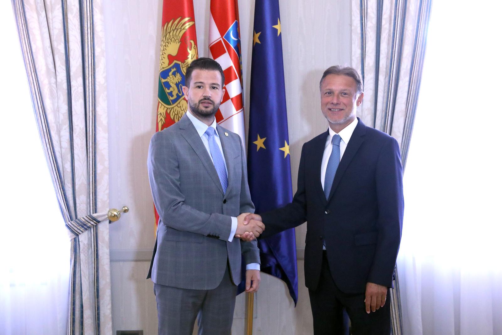 04.09.2023., Zagreb - Predsjednik Hrvatskoga sabora Gordan Jandrokovic primio je danas predsjednika Crne Gore Jakova Milatovica koji boravi u drzavnom posjetu Republici Hrvatskoj. Photo: Patrik Macek/PIXSELL