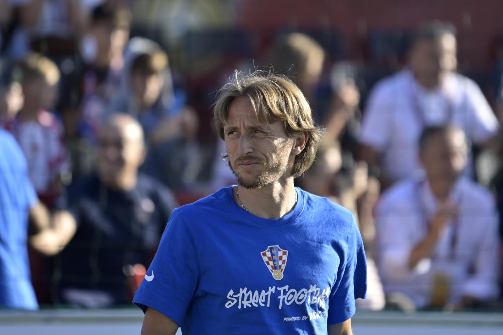 04.09.2023.,Zagreb - U City Centar  One Westu odrzan je  Street Football powered by PSK.Hrvatski nogometni savez organizirao je u Zagrebu cjelodnevni dogadjaj za navijace, a vrhunac je  spektakularni okrsaj hrvatskih reprezentativaca u ulicnom nogometu, nakon kojeg je odrzano druzenje najvecih zvijezda hrvatskog nogometa s navijacima. Photo: Igor Soban/PIXSELL