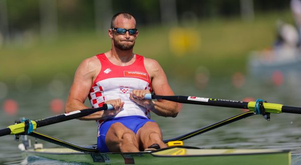 06.05.2023., Zagreb, SRC Jarun - Svjetski veslacki kup 2023. Muskarci skif, polufinale A/B 2, Damir Martin, Hrvatska. Photo: Luka Stanzl/PIXSELL