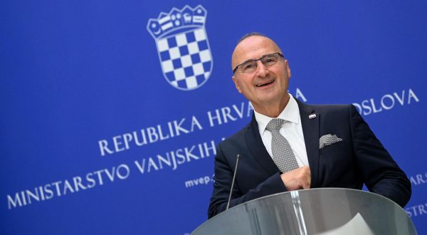 06.09.2023., Zagreb - Ministar vanjskih i europskih poslova Gordan Grlic Radman dao izjavu o ambasadorima.  Photo: Marko Lukunic/PIXSELL