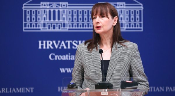 07.06.2023., Zagreb - Na konferenciji za medije odrzanoj u Saboru o temi „Zakonski okvir posvojenja iz tzv. trecih drzava“ govorila je Vesna Vucemilovic. Photo: Patrik Macek/PIXSELL