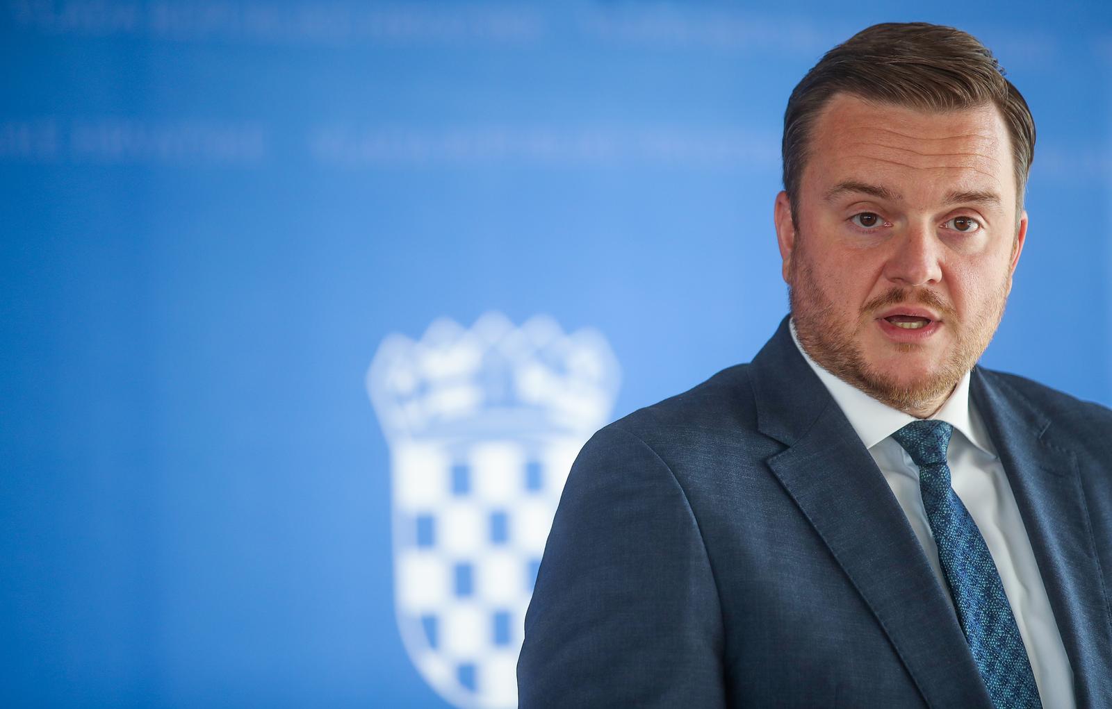 07.09.2023., Zagreb - U NSK-a odrzana 248. sjednica Vlade RH. Ministar financija Marko Primorac dao je, nakon sjednice, izjavu za medije.

 Photo: Slavko Midzor/PIXSELL
