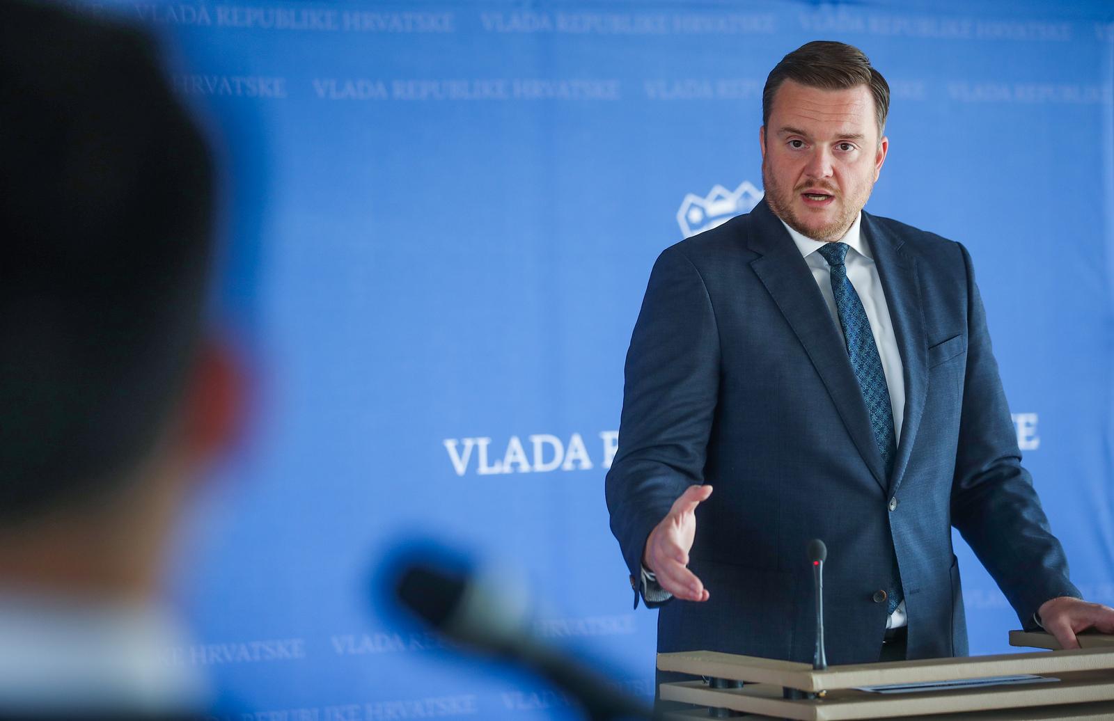 07.09.2023., Zagreb - U NSK-a odrzana 248. sjednica Vlade RH. Ministar financija Marko Primorac dao je, nakon sjednice, izjavu za medije.

 Photo: Slavko Midzor/PIXSELL