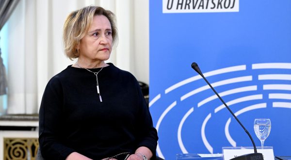 08.05.2023., Zagreb - Ured Europskog parlamenta u Hrvatskoj organizira panel raspravu o mehanizmima koje predvidja Europski akt o slobodi medija. Vesna Alaburic Photo: Marko Lukunic/PIXSELL