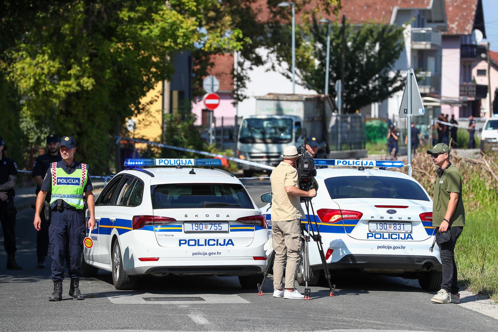 08.09.2023., Zagreb - Prometna nesreca na kolniku ulice Zitnjak gdje je doslo do naleta teretnog vozilo na dijete uslijed cega je dijete preminulo. Ocevid je u tijeku.  Photo: Matija Habljak/PIXSELL