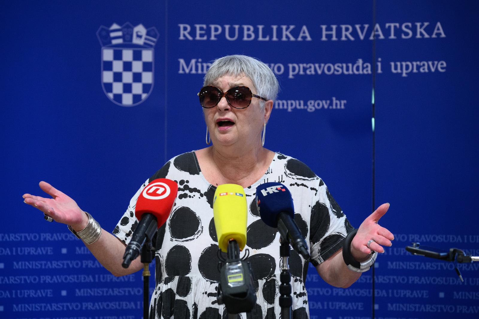 09.09.2022., Zagreb - Neva Tolle dala je izjavu nakon sastanka ministra pravosudja i uprave Ivana Malenice s udrugama civilnoga drustva koje se bave podrskom zrtvama nasilja. Photo: Davor Puklavec/PIXSELL