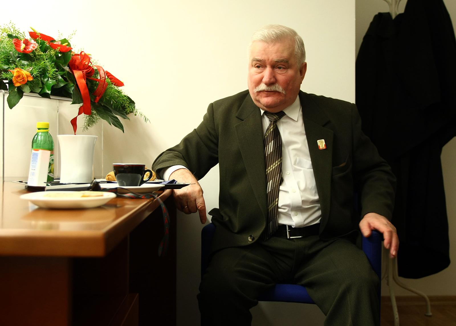 04.12.2009., Zagreb - Lech Walesa, cuveni vodja poljskog sindikata Solidarnost i bivsi predsjednik Poljske, na intervjuu. r Photo: Jurica Galoic/PIXSELL