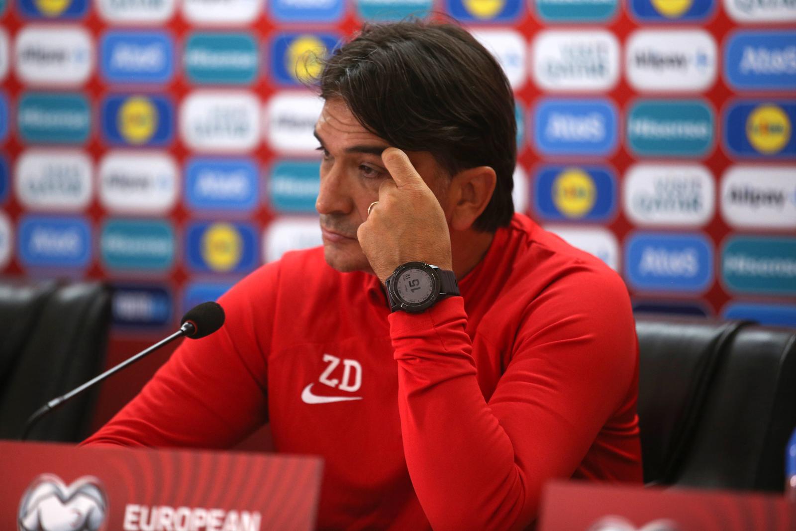 10.09.2023., Erevan, Armenija - Konferencija za medije hrvatske nogometne reprezentacije uoci kvalifikacijske utakmice za EURO 2024. protiv Armenije. Zlatko Dalic Photo: Hrach Khachatryan/PIXSELL
