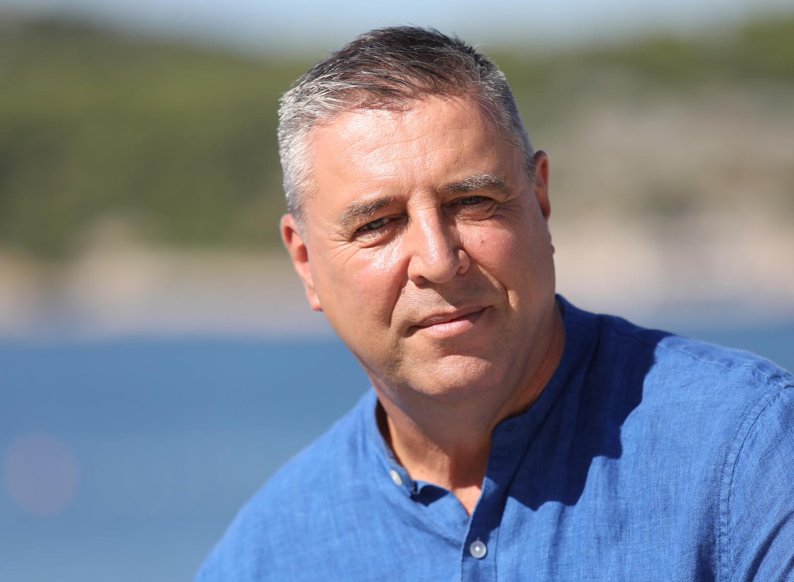 11.08.2023., Sibenik - Saborski zastupnik Franko Vidovic. Photo: Dusko Jaramaz/PIXSELL