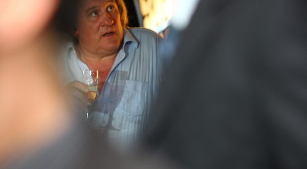 26.05.2012., Marseille, Francuska - Konferencija za medije povodom krstenja turistickog kruzera MSC Divina, kojem je kuma glumica Sophia Loren. Gerard Depardieu. rPhoto: Tomislav Miletic/PIXSELL