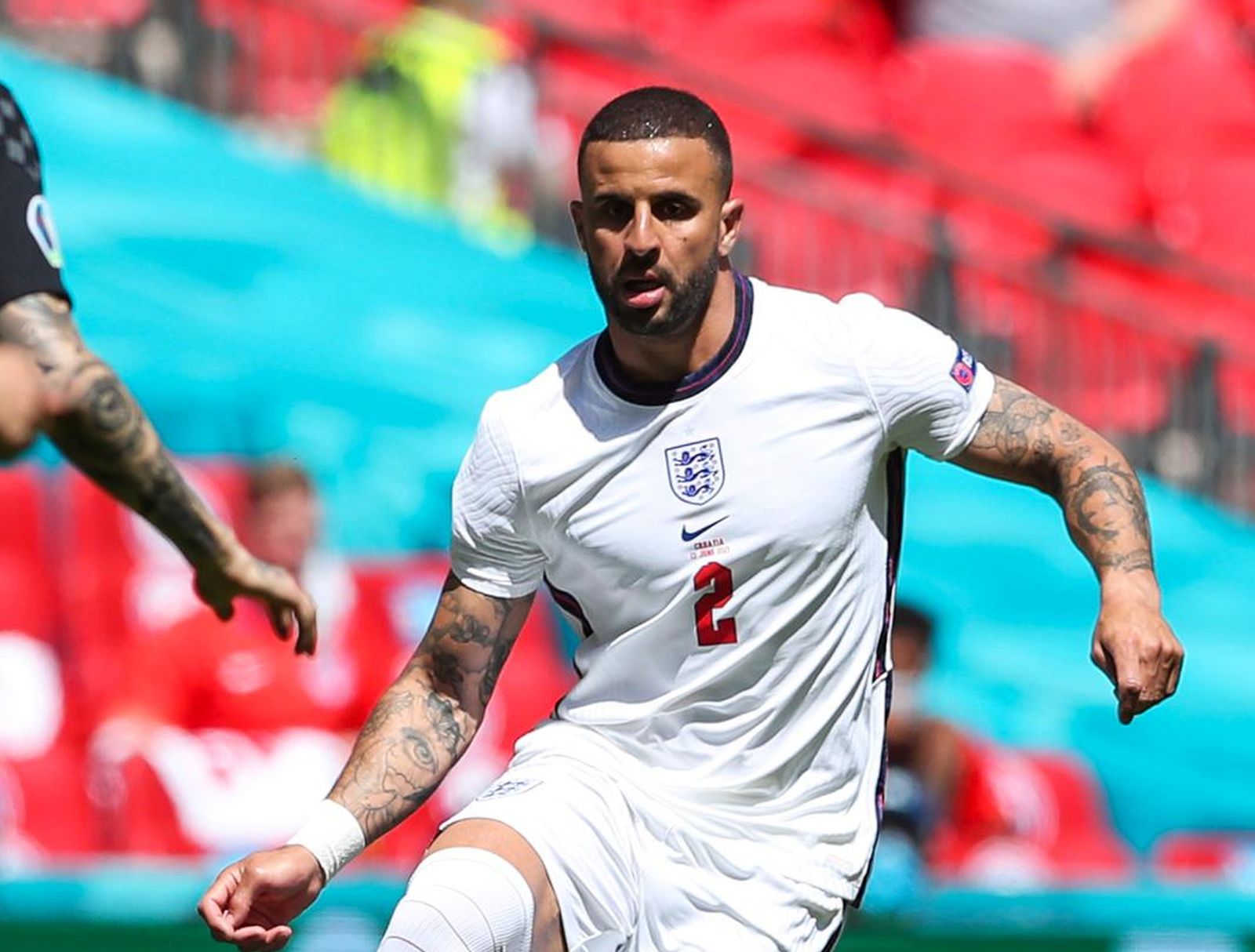 13.06.2021., London, Engleska - Wembley. UEFA Europsko prvenstvo 2020, skupina D, 1. kolo, Engleska - Hrvatska. Kyle Walker. rPhoto: Luka Stanzl/PIXSELL