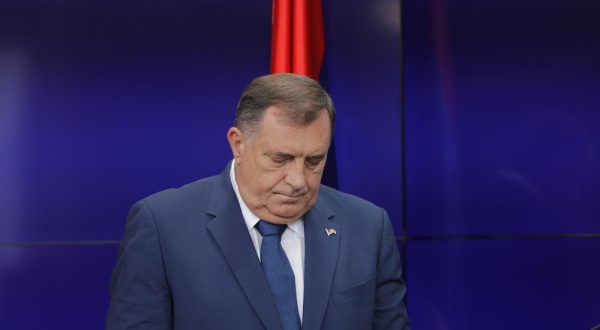13.09.2023., palata Republike, Banjaluka (BiH) – Milorad Dodik, predsjednik RS, Nenad Stevandic, predsjednik Narodne skupstine RS, i Stasa Kosarac, ministar vanjske trgovine i ekonomskih odnosa BiH, odrzali su konferenciju za medije nakon sastanka predstavnika institucija RS-a, lidera stranaka i zastupnika iz RS-a u institucijama BiH.   Photo: Dejan Rakita/PIXSELL