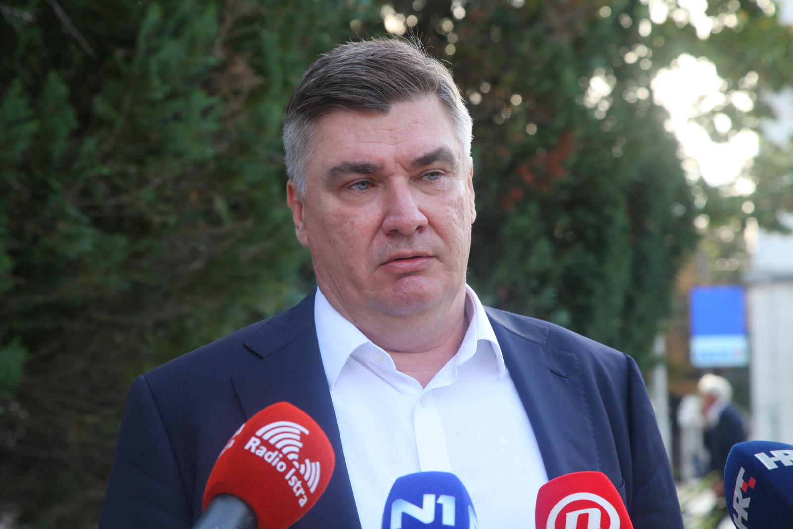 13.09.2023., Pazin: Predsjednik Zoran Milanovic nazocio je svecanoj sjednici Gradskog vijeca Grada Pazina, posvecenoj 80. godisnjici Rujanskih odluka o sjedinjenju Istre, Rijeke, Zadra i otoka s maticom zemljom. Photo: Luka Batelic/PIXSELL