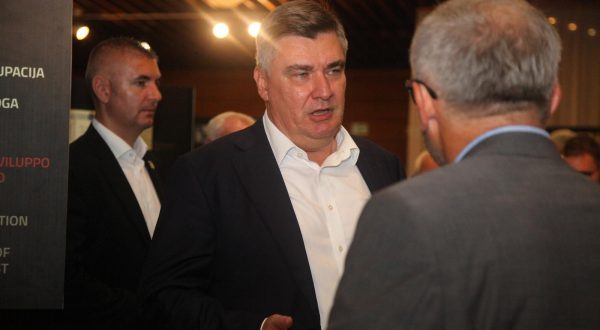 13.09.2023., Pazin: Predsjednik Zoran Milanovic nazocio je svecanoj sjednici Gradskog vijeca Grada Pazina, posvecenoj 80. godisnjici Rujanskih odluka o sjedinjenju Istre, Rijeke, Zadra i otoka s maticom zemljom. Photo: Luka Batelic/PIXSELL