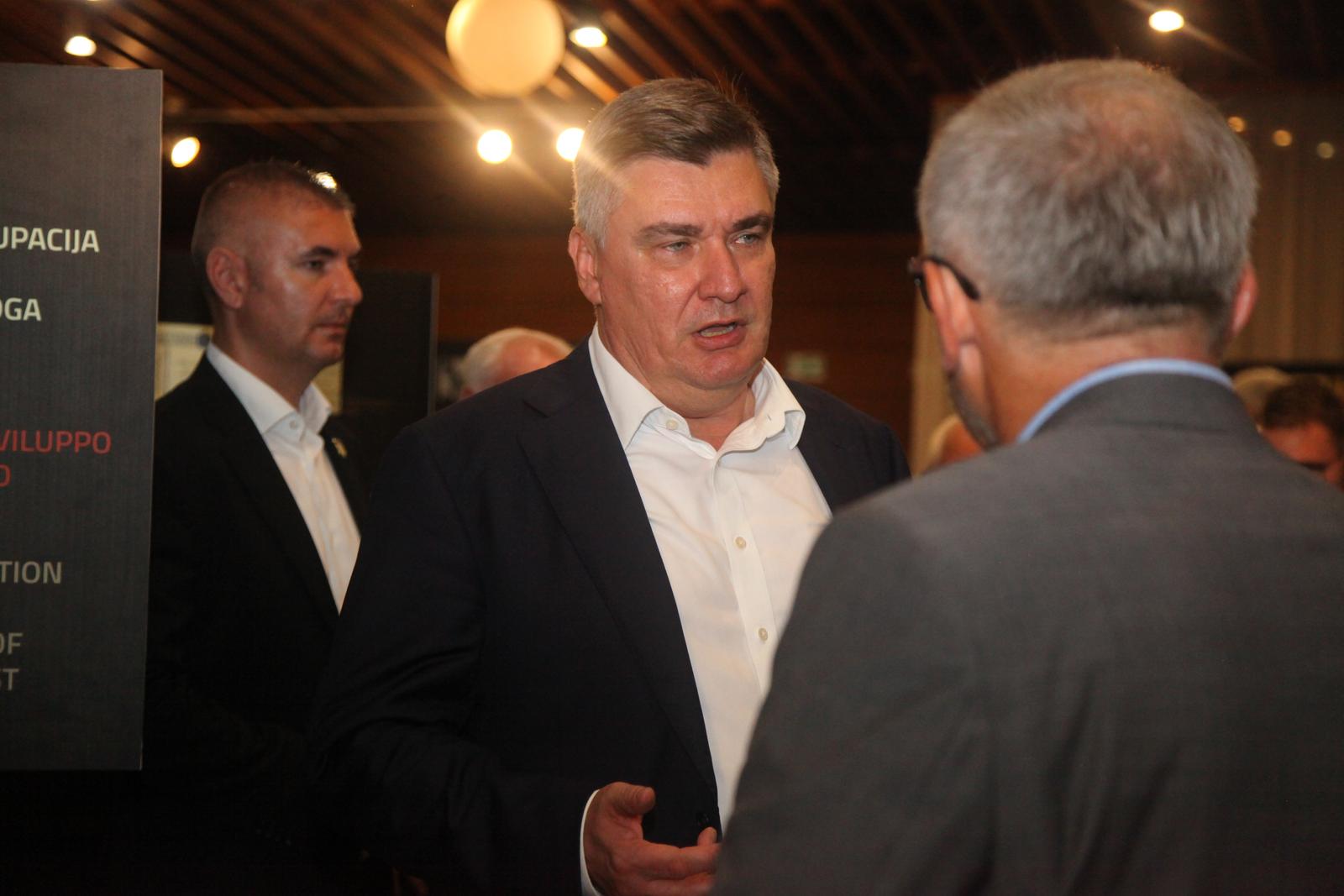 13.09.2023., Pazin: Predsjednik Zoran Milanovic nazocio je svecanoj sjednici Gradskog vijeca Grada Pazina, posvecenoj 80. godisnjici Rujanskih odluka o sjedinjenju Istre, Rijeke, Zadra i otoka s maticom zemljom. Photo: Luka Batelic/PIXSELL