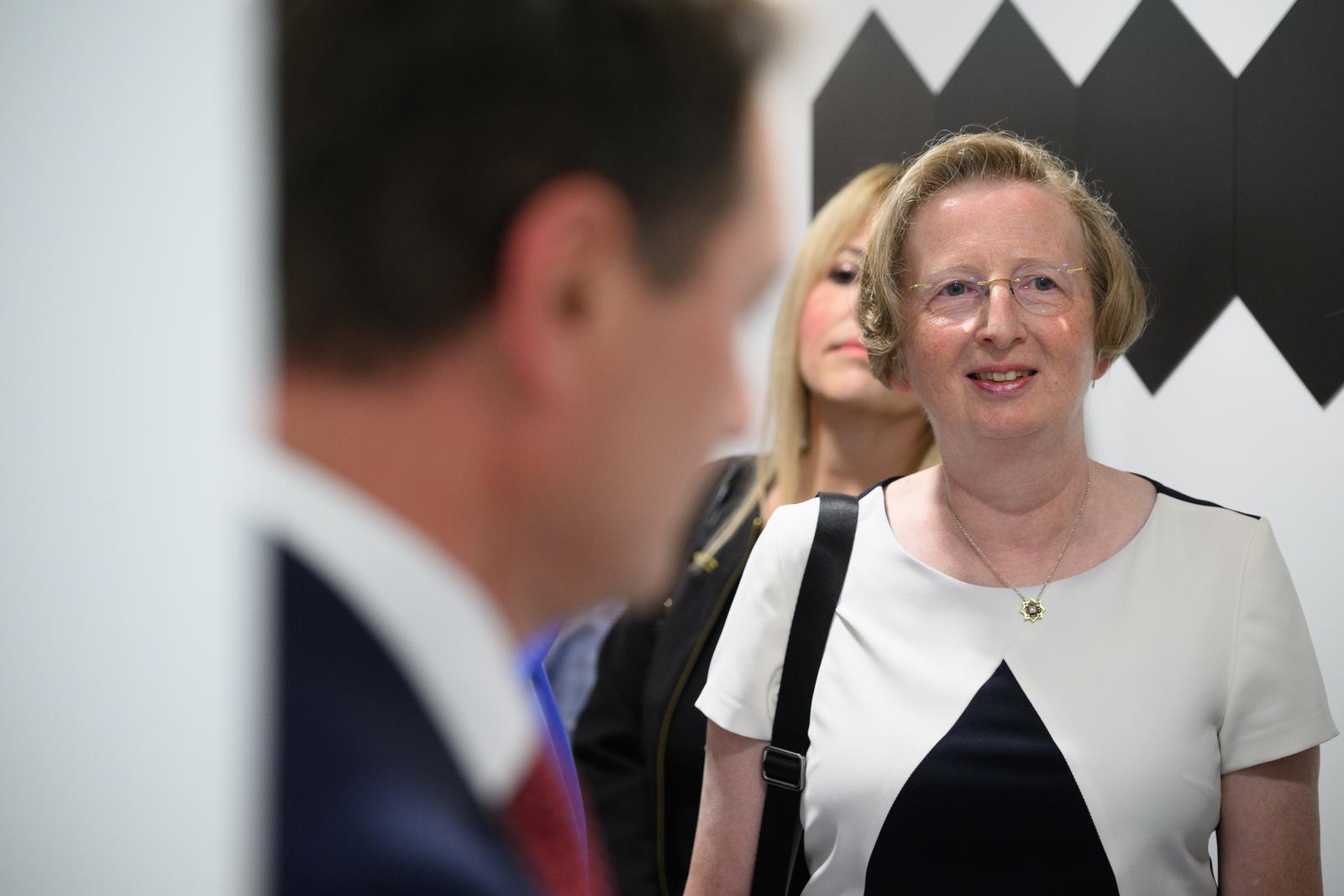 14.06.2023., Zagreb - Svecano otvorenje Poliklinike Aviva, Trpinjska ulica 7. Obilazak poliklinike za uzvanike. Alemka Markotic.
 Photo: Davor Puklavec/PIXSELL