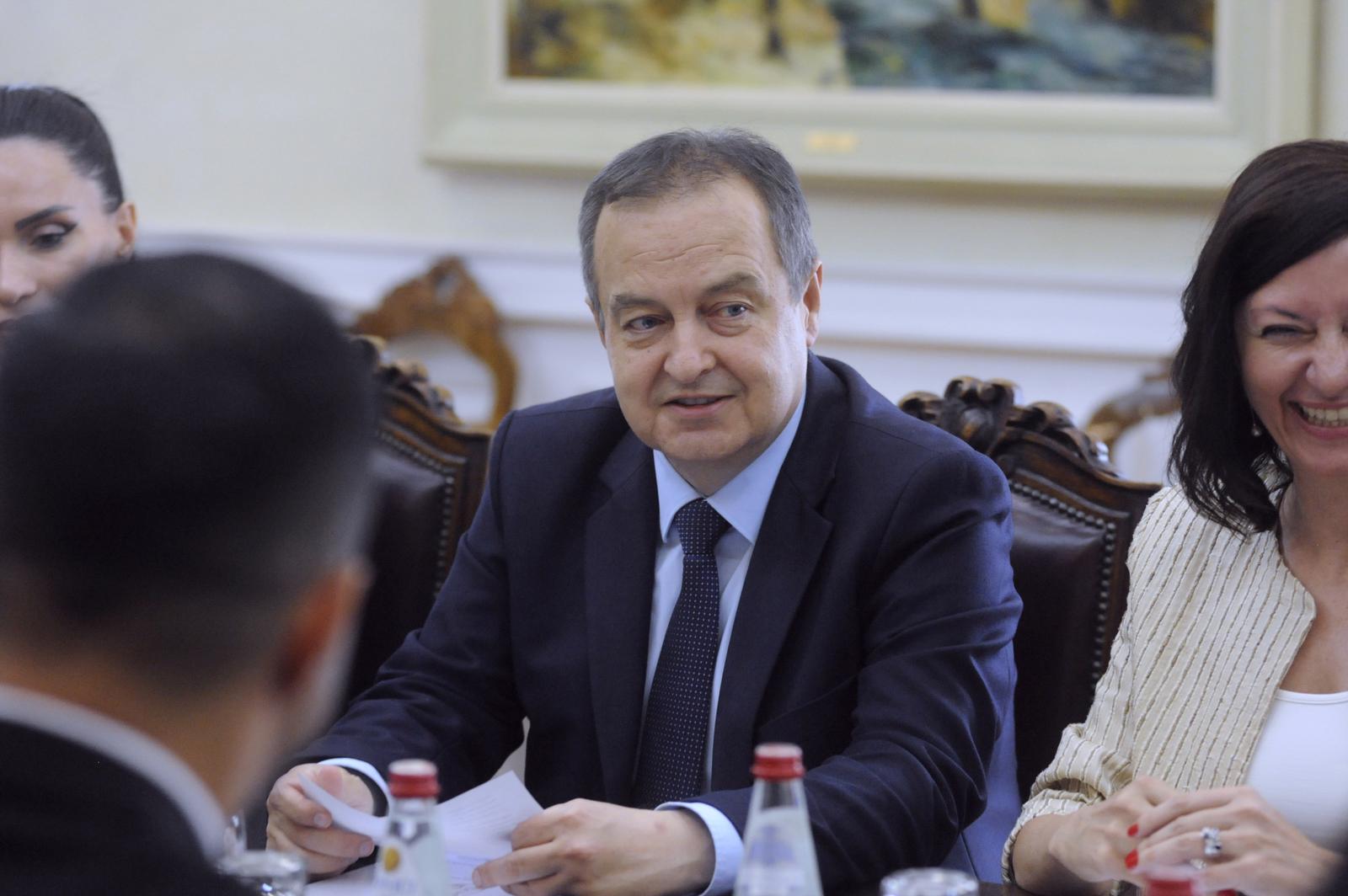 14, July, 2023, Belgrade - Minister of Foreign Affairs Ivica Dacic met with Minister of Foreign Affairs of the Bolivarian Republic of Venezuela Yvan Gil Pinto. Ivica Dacic. Photo: M.A./ATAImages

14, jul, 2023, Beograd - Ministar spoljih poslova Ivica Dacic se sastao sa ministrom spoljnih poslova Bolivarske Republike Venecuele Ivanom Hilom Pintom.  Photo: M.A./ATAImages/PIXSELL