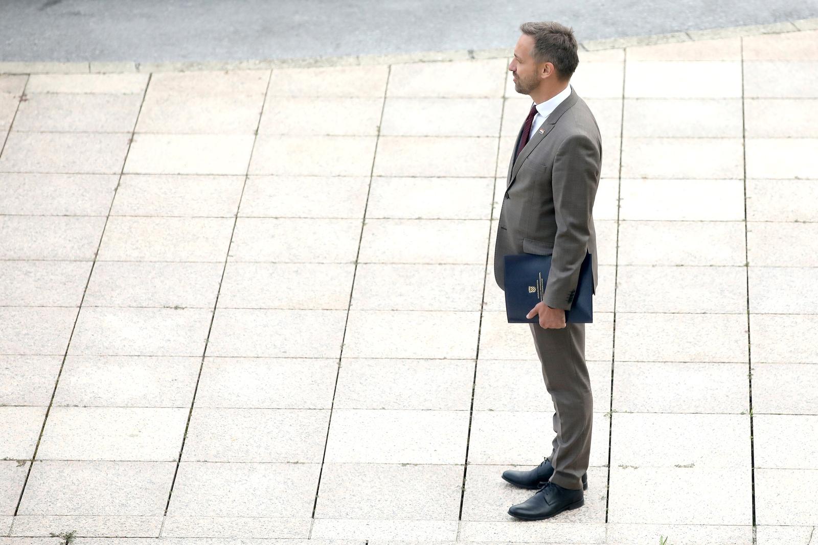 14.09.2023., Zagreb - Predsjednik Vlade Andrej Plenkovic sudjelovao je na sjednici Gospodarsko-socijalnoga vijeca odrzanoj u Nacionalnoj i sveucilisnoj knjiznici. Photo: Patrik Macek/PIXSELL