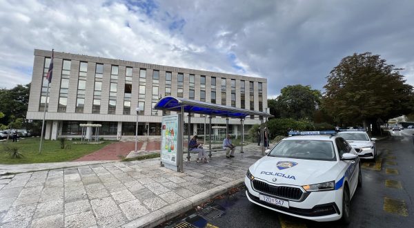14.09.2023.,Split - Dojava o bombi na spliskom Zupanijskom sudu. Photo: Ivo Cagalj/PIXSELL