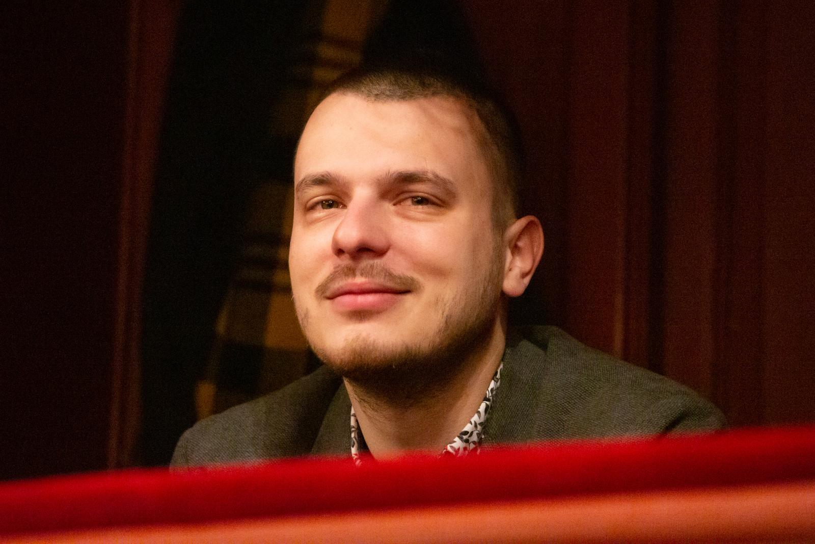 Dubrovnik: Na konferenciji za medije najavljena premijera predstave "Ne plaćamo, ne plaćamo!" 15.01.2019., Dubrovnik - U Gradskom kazalistu Marina Drzica odrzana je konferencija za medije povodom premijerne izvedbe predstave "Ne placamo, ne placamo" redatelja Ivice Kuncevica. Ravnatelj Kazalista Marina Drzica Paolo Tisljaric Photo: Grgo Jelavic/PIXSELL