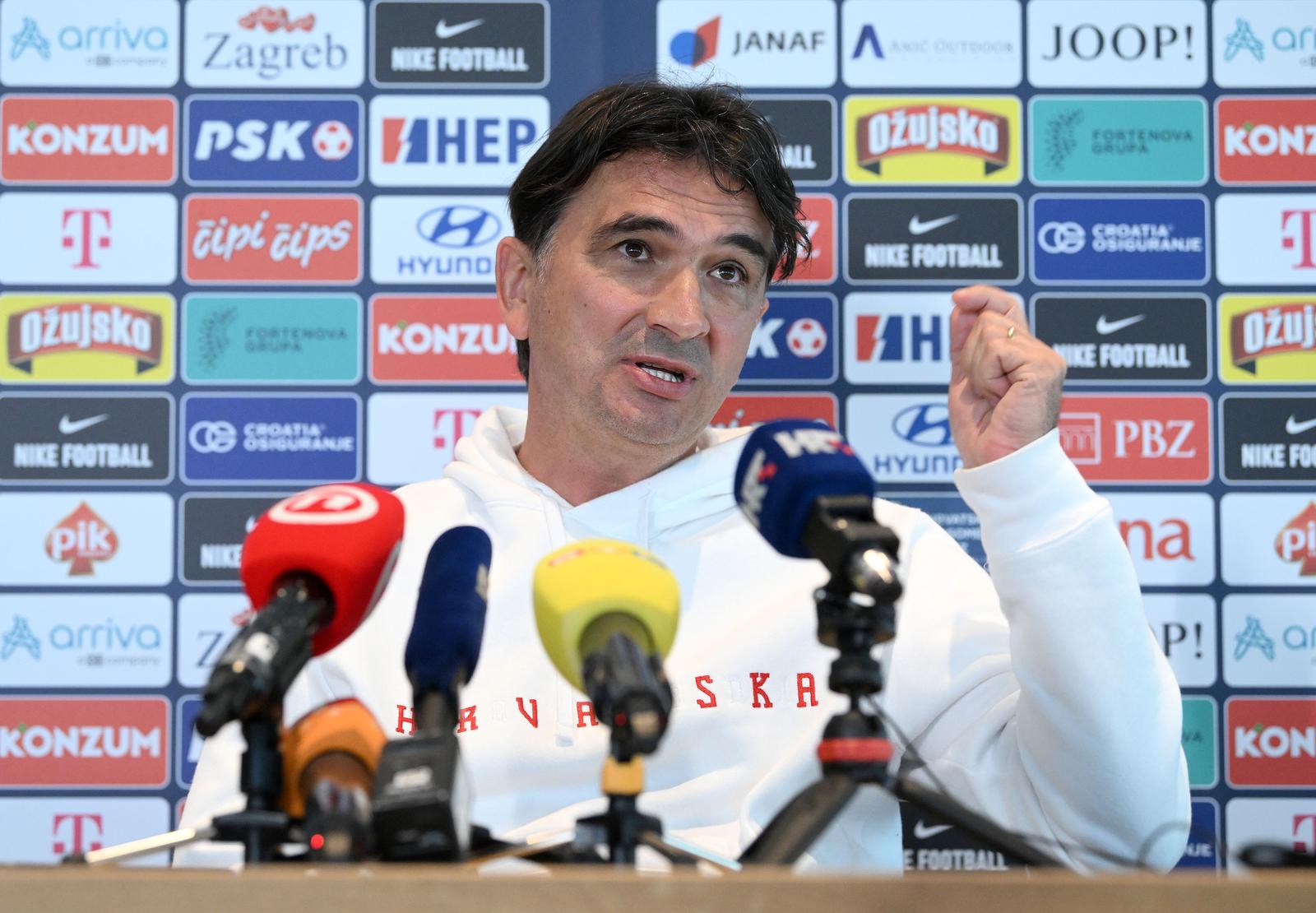 15.06.2023., Rotterdam - U hotelu Van der Valk Schiedam izbornik Hrvatske nogometne reprezentacije Zlatko Dalic odrzao konferenciju za medije. Photo: Marko Lukunic/PIXSELL