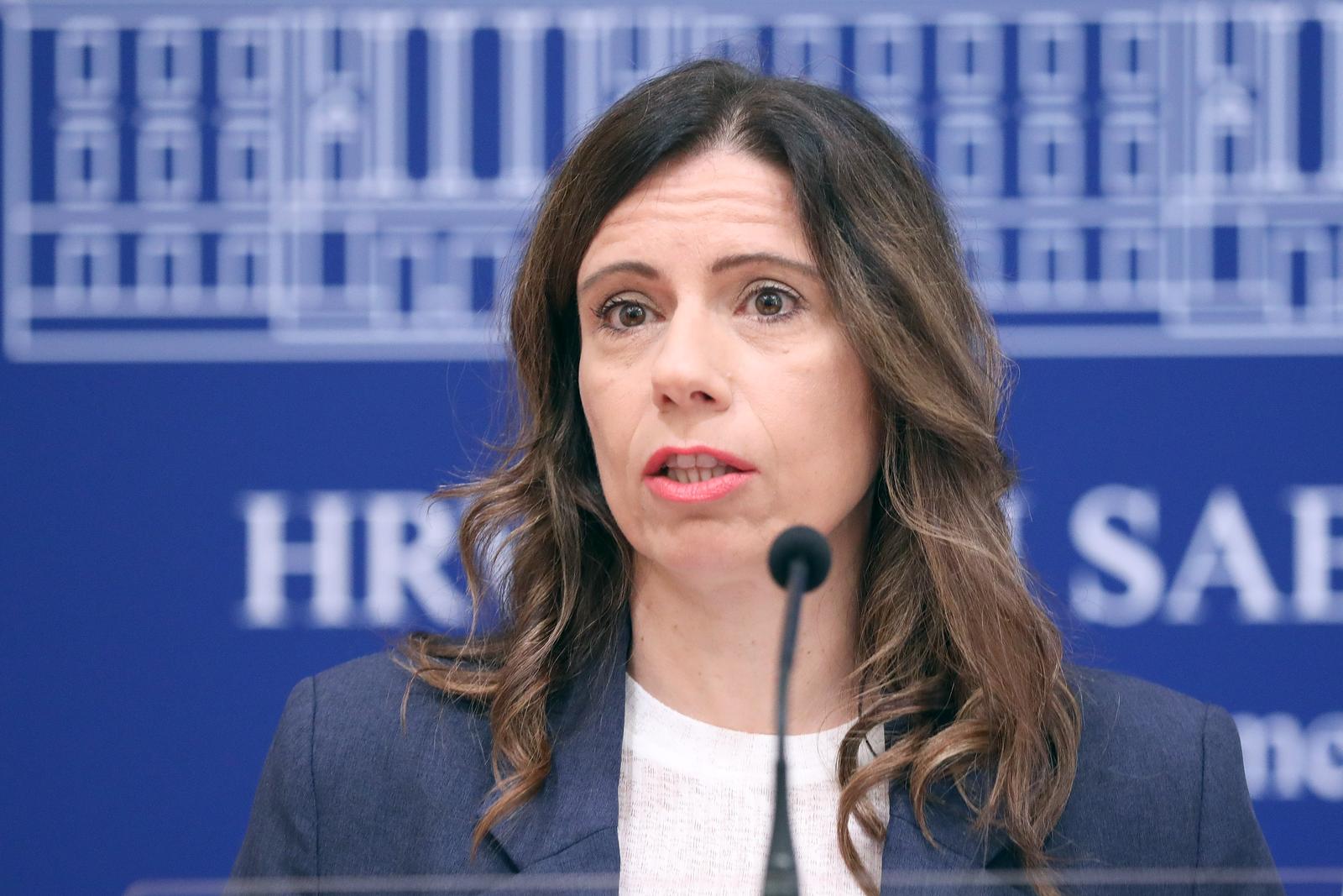 15.09.2023., Zagreb -Na konferenciji za medije Radnicke fronte odrzanoj u Saboru o temi "Oporezujmo bogate" govorili su Katarina Peovic i Hrvoje Stefan.

 Photo: Patrik Macek/PIXSELL