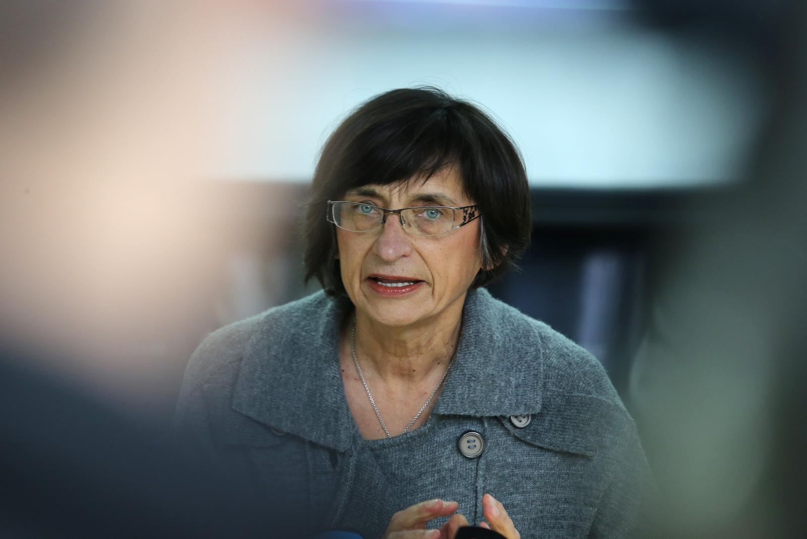 15.11.2013., Zagreb -  Kuca ljudskih prava, konferencija za novinare na kojoj je predstavljeno pismo papi Franji u sklopu kampanje protiv sirenja mrznje i neotolerancije. Konferenciji su nazocili Eugen Jakovcic, Katarina Kruhonja, Drago Pilsel i Marina Skrabalo. rPhoto: Robert Anic/PIXSELL