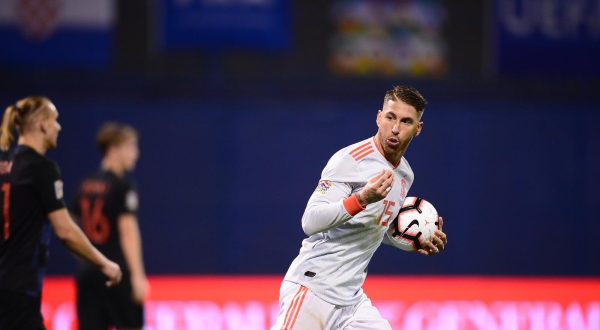 15.11.2018., stadion Maksimir, Zagreb - UEFA Liga nacija, Liga A, skupina 4, 3. kolo, Hrvatska - Spanjolska. Sergio Ramos. Photo: Marko Prpic/PIXSELL