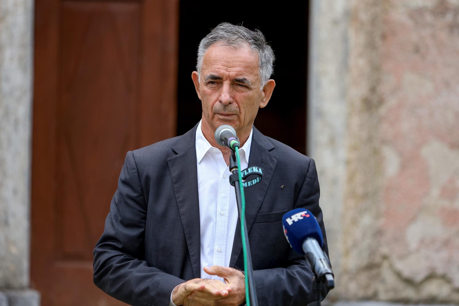 16.09.2023., Medak - Komemoracija povodom godisnjice stradanja civila u akciji Medacki dzep koju organizira Srpsko narodno vijece (SNV) i obitelji zrtava. Photo: Sime Zelic/PIXSELL