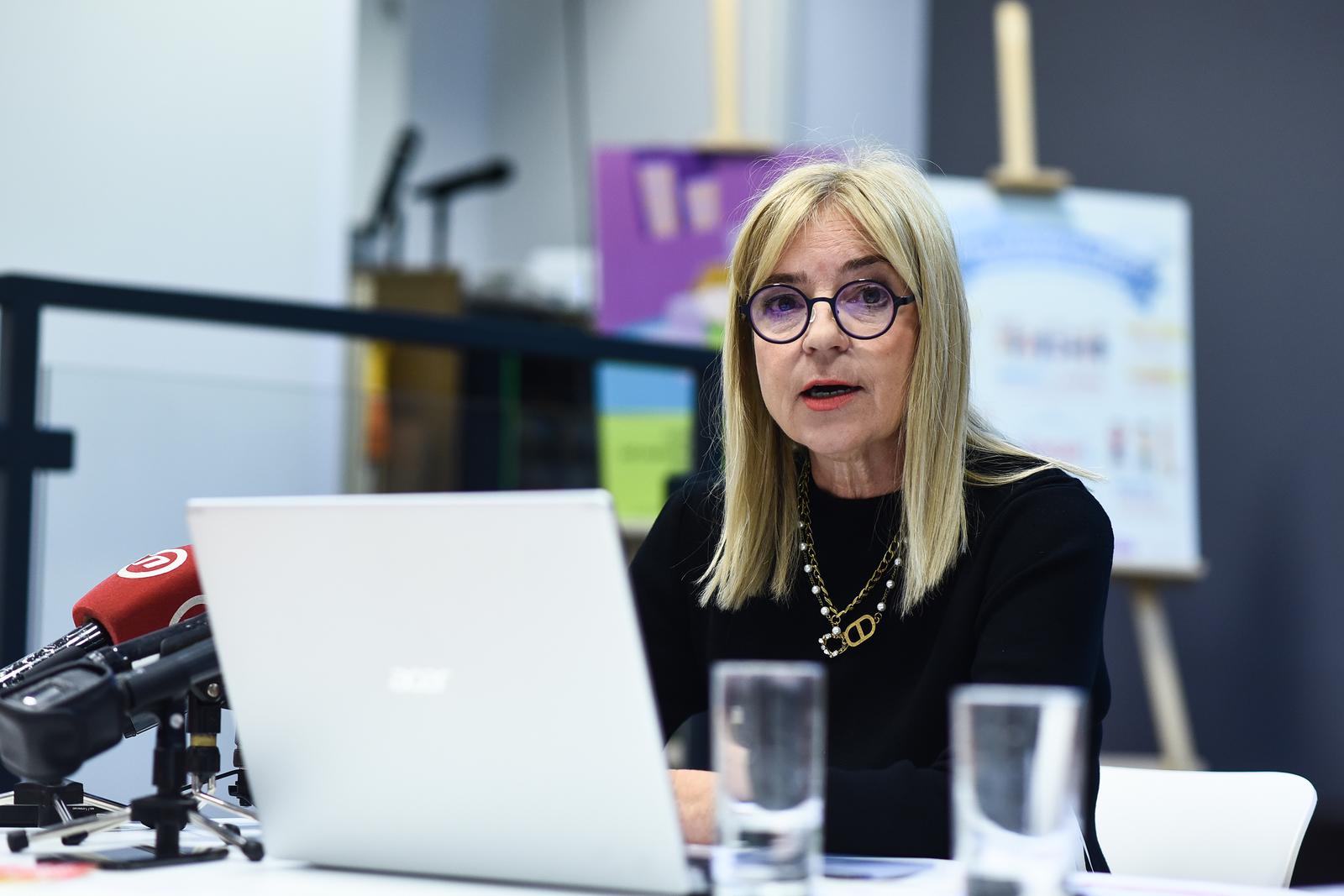 16.11.2022., Zagreb - Ususret Svjetskom danu prava djece, Helena Pirnat Dragicevic organizirala je konferenciju za medije gdje je predstavila Preporuke koje je UN-ov Odbor za prava djeteta ove godine uputio Hrvatskoj kao obvezujuce smjernice za cjelovito ostvarianje drava djece u drzavi. Photo: Neva Zganec/PIXSELL