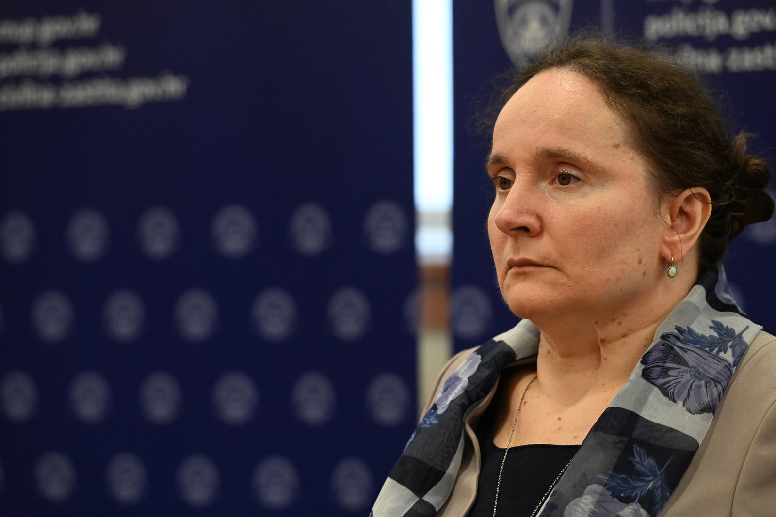 16.11.2022., Zagreb - U Ministarstvu unutarnjih poslova odrzana je konferencija za medije na kojoj je ministar Davor Bozinovic predstaviojavnosti aktivnosti MUP-a s ciljem poticanja osoba s invaliditetom na ravnopravno sudjelovanje u predstojecim natjecajima za zaposljavanje u MUP-u RH. Anka Slonjsak Photo: Davorin Visnjic/PIXSELL