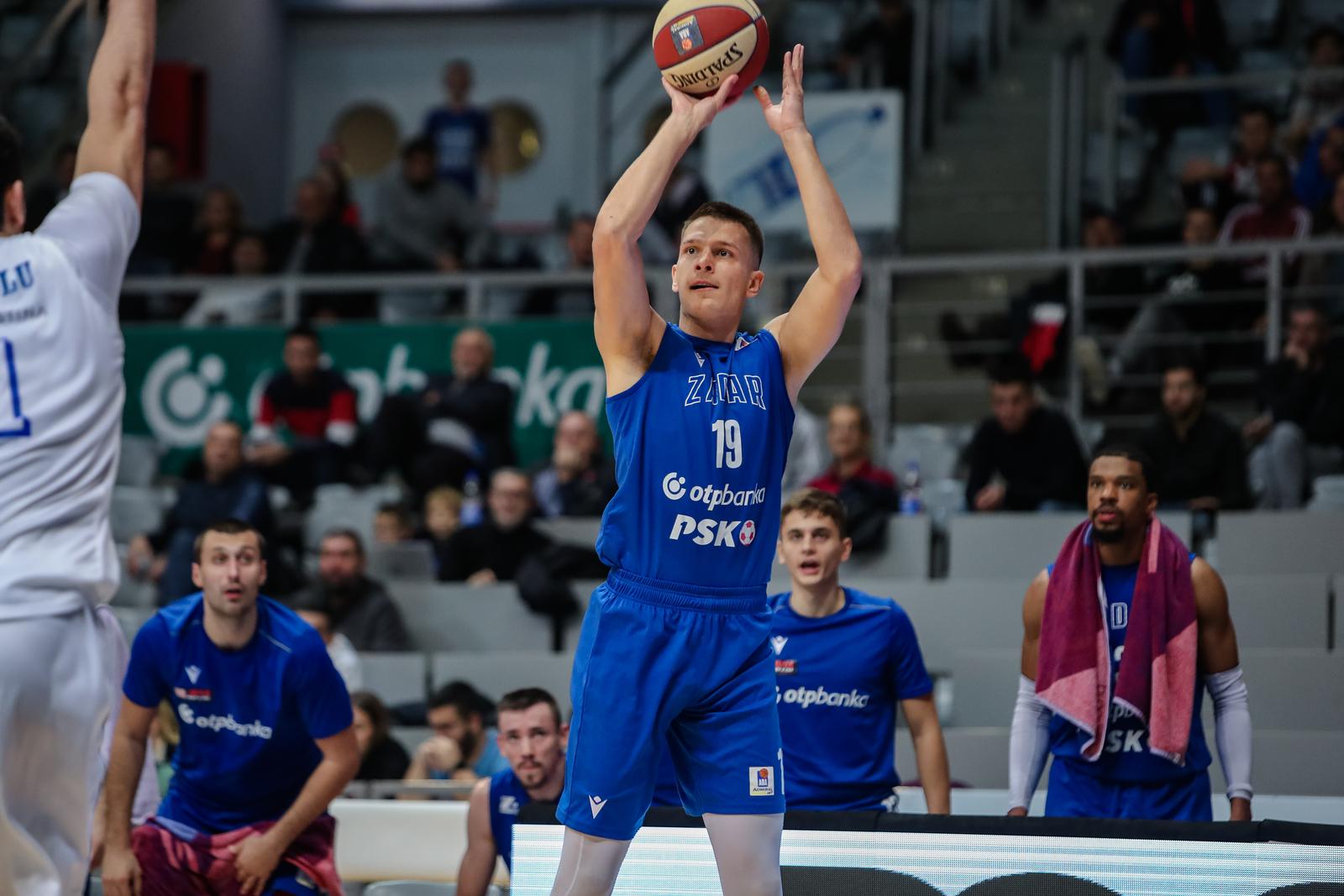 16.12.2022., Zadar - Zadar - Utakmica 11. kola AdmiralBet ABA lige izmedju KK Zadar i MZT-a. Arijan Lakic Photo: Sime Zelic/PIXSELL