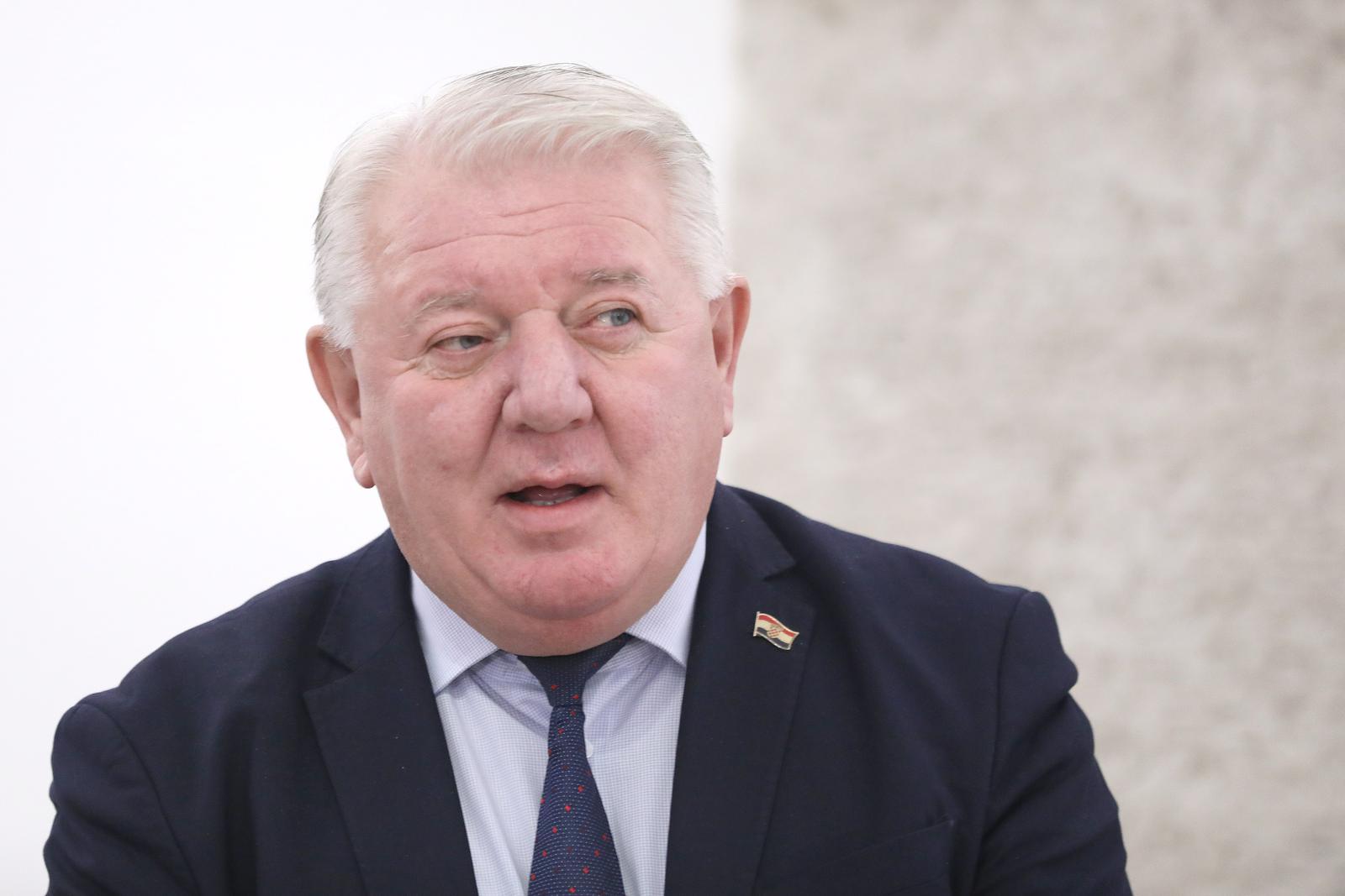 17.02.2023., Zagreb - Na  konferenciji za  medije zastupnik Josip Djakic govorio je o problemima hrvatskih branitelja u Splitu.
. Photo: Patrik Macek/PIXSELL
