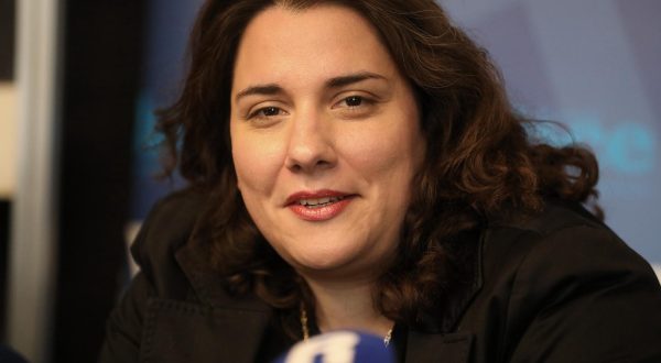 18.04.2023., Rijeka - Konferencija za medije uoci premijere opere Don Carlo Giuseppea Verdija u reziji Marina Blazevica u HNK Ivan pl Zajc. Nakon konferencije predstavljen je novi ravnatelj Opere HNK Ivana pl zajca Drazen Siriscevic. Nazocili su pjevac Giorgio Surian, dirigent Simon Krecic, pjevac Luka Ortar, pjevacica Diana Haller. Photo: Goran Kovacic/PIXSELL