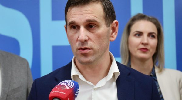 18.12.2022.,Split-Tomislav Suta novi celni covjek splitskog HDZ-a dao izjavu za medije najon danasnjih izbora. Photo: Ivo Cagalj/PIXSELL